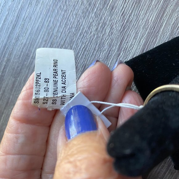 Cultured Pearl Ring with Diamonds NWT Cultured Pearl - Picture 4 of 4